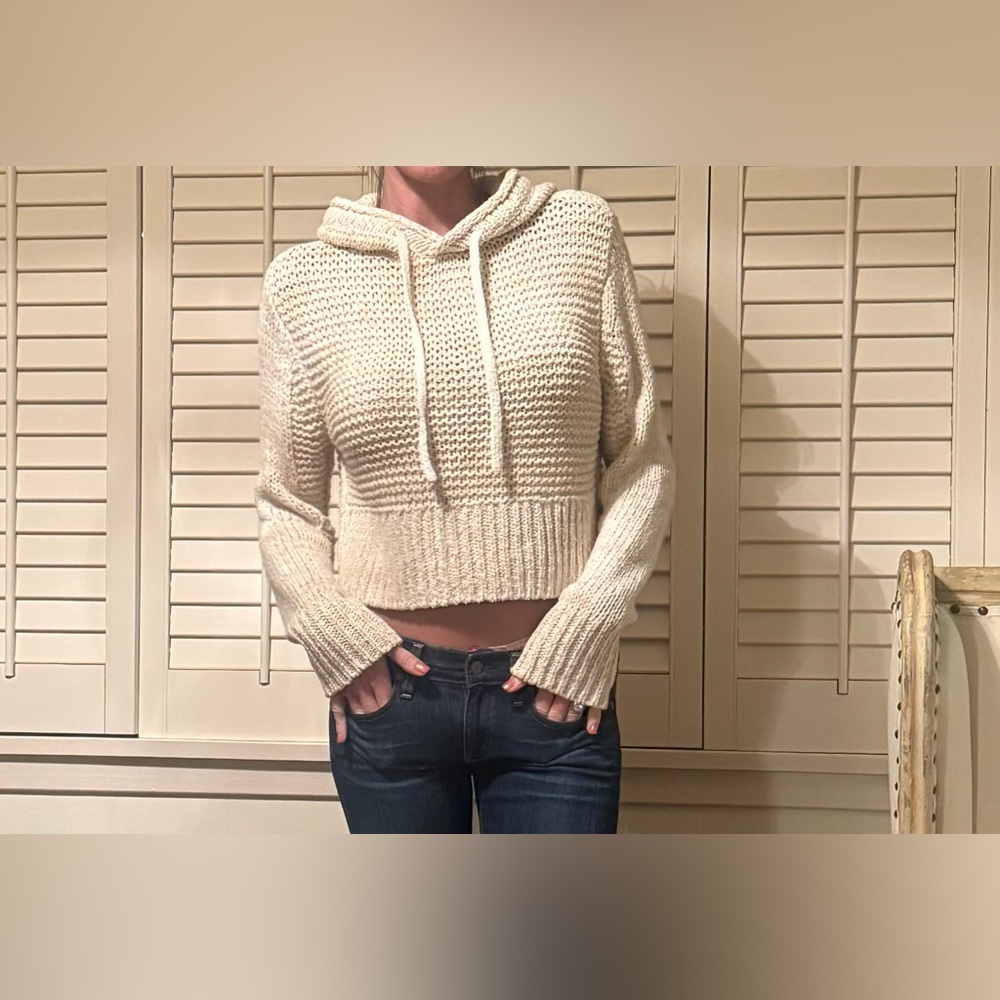 Rag & Bone linen blend hoodie Jackie sweater